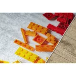  Kab. BAMBINO 38480 covor lavabil Set de construcții pentru copii antiderapant - gri / galben 140x200 cm
