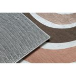  Kab. BAMBINO 46960 covor lavabil Rainbow, puncte pentru copii antiderapant - alb / maro 140x200 cm