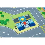  Kab. BAMBINO 9028 covor lavabil City, străzi pentru copii antiderapant - verde / gri 160x220 cm