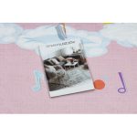  Kab. BAMBINO 41870 covor lavabil Balerina, curcubeu pentru copii antiderapant - roz 160x220 cm