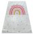  Kab. BAMBINO 47810 covor lavabil Rainbow, puncte pentru copii antiderapant - alb / roz 160x220 cm