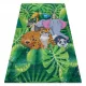  Kab. BAMBINO 2651 covor lavabil Animale, junglă pentru copii antiderapant - verde / maro 200x290 cm