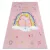  Kab. BAMBINO 41870 covor lavabil Balerina, curcubeu pentru copii antiderapant - roz 200x290 cm