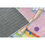  Kab. BAMBINO 41870 covor lavabil Balerina, curcubeu pentru copii antiderapant - roz 200x290 cm