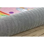  Kab. BAMBINO 41870 covor lavabil Balerina, curcubeu pentru copii antiderapant - roz 200x290 cm