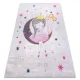 Kab. BAMBINO 48060 covor lavabil Princess, steluțe pentru copii antiderapant - roz 200x290 cm