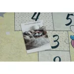  Kab. BAMBINO 54060 covor lavabil Unicorn, hamei pentru copii antiderapant - roz / galben 200x290 cm