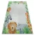  Kab. BAMBINO 54090 covor lavabil Animale, Africa pentru copii antiderapant - alb / verde 200x290 cm