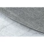  Kab. BAMBINO 38540 covor rotund lavabil - fotbal pentru copii antiderapant - cerc negru / alb 100 cm