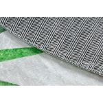  Kab. BAMBINO 54090 covor rotund lavabil Animale, Africa pentru copii antiderapant - cerc alb / verde 100 cm