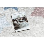  Kab. BAMBINO 48130 covor rotund lavabil Stele pentru copii antiderapant - bej / gri cerc 80 cm