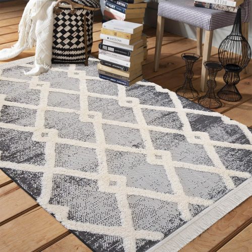 Covor DELI 02 GREY 160 x 230 cm gri