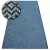 Covor țesut din sisal  LOFT 21144 Figuri geometrice zig-zag albastru/negru/argint 80x150 cm