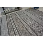 Țesut Sizal covor LOFT 21118 boho fildeș/argint/gri 80x150 cm