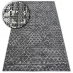 Covor țesut din sisal  LOFT 21145 boho nuanța fildeșului/argint/gri 80x150 cm