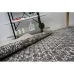 Covor țesut din sisal  LOFT 21145 boho nuanța fildeșului/argint/gri 80x150 cm
