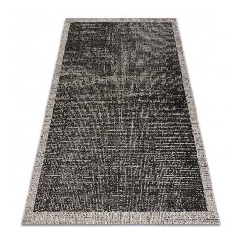 Covor țesut din sisal floorlux 20401 negru / argint  160x230 cm