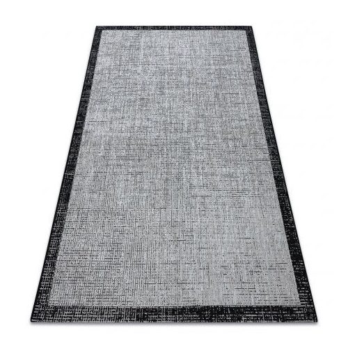 Covor țesut din sisal floorlux 20401 argint / negru 160x230 cm