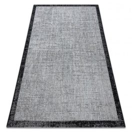   Covor țesut din sisal floorlux 20401 argint / negru 140x200 cm