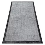 Covor țesut din sisal floorlux 20401 argint / negru 240x330 cm