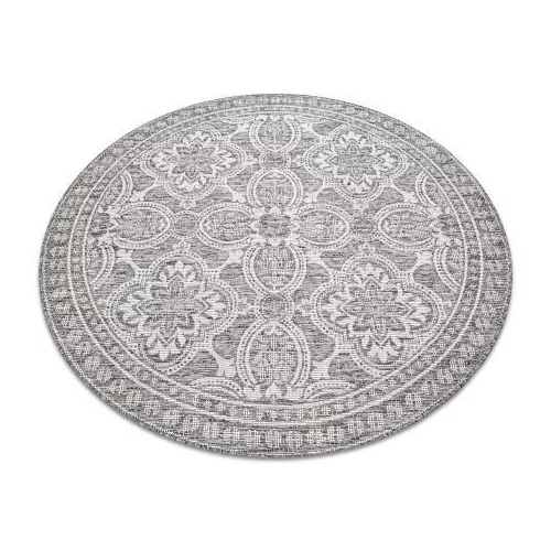Covor țesut din sisal  LOFT 21193 Cerc, boho nuanța fildeșului/argint/taupe 160 cm