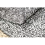 Covor țesut din sisal  LOFT 21193 Cerc, boho nuanța fildeșului/argint/taupe 160 cm