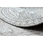 Covor țesut din sisal  LOFT 21193 Cerc, boho nuanța fildeșului/argint/taupe 160 cm