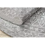 Covor țesut din sisal  LOFT 21207 rozetă Cerc, boho nuanța fildeșului/argint/taupe 160 cm