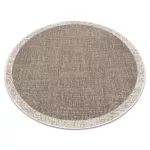 Covor țesut din sisal floorlux Cerc, 20401 taupe  160 cm