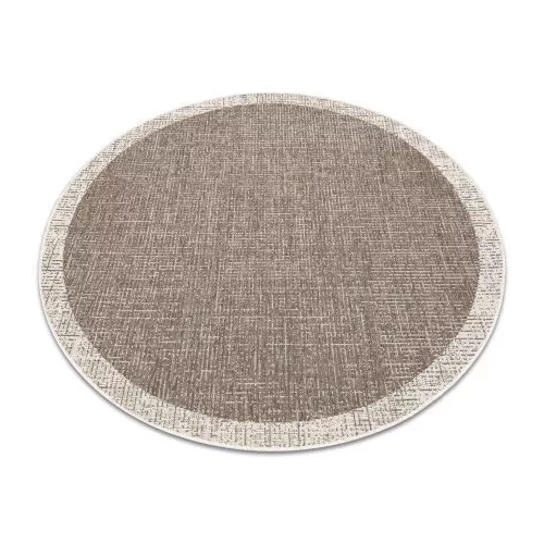 Covor țesut din sisal floorlux Cerc, 20401 taupe  160 cm