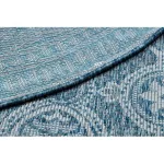 Țesut Sizal covor LOFT 21193 cerc boho fildeș/argint/albastru  160 cm