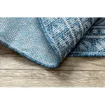 Țesut Sizal covor LOFT 21193 cerc boho fildeș/argint/albastru  160 cm