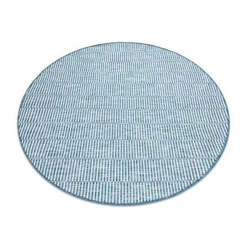 Covor țesut din sisal  LOFT 21198 Cerc, boho nuanța fildeșului/argint/albastru 160 cm