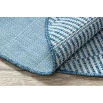 Covor țesut din sisal  LOFT 21198 Cerc, boho nuanța fildeșului/argint/albastru 160 cm