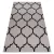 Covor țesut din sisal floorlux 20608 zăbrele marocane, argint / negru 140x200 cm
