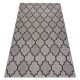 Covor țesut din sisal floorlux 20607 zăbrele marocane, argint / negru 160x230 cm