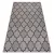 Covor țesut din sisal floorlux 20607 zăbrele marocane, argint / negru 200x290 cm