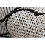 Țesut Sizal floorlux covor 20607 marok argint / negru 60x110 cm