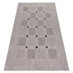 Covor țesut din sisal floorlux 20079 argint / negru 160x230 cm