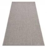 Covor țesut din sisal floorlux 20580 monocolor - argint / negru 160x230 cm