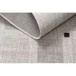 Covor țesut din sisal floorlux 20079 argint / negru 80x150 cm