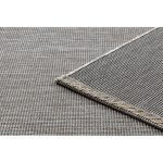 Covor țesut din sisal floorlux 20580 monocolor - argint / negru 60x110 cm