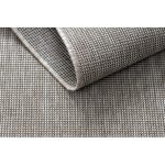 Covor țesut din sisal floorlux 20580 monocolor - argint / negru 60x110 cm