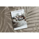  Kab. Covor țesut sisal floorlux 20504 frunze gri / junglă strălucitoare 80x150 cm