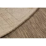 Covor țesut din sisal floorlux Cerc, 20195 coffee / mais 120 cm