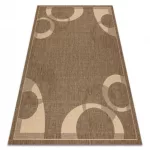 Covor țesut din sisal floorlux 20078 coffee / mais 240x330 cm