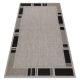 Covor țesut din sisal floorlux 20195 argint  / negru 200x290 cm