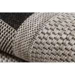 Covor țesut din sisal floorlux 20195 argint  / negru 200x290 cm