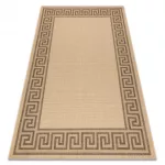 Covor țesut din sisal floorlux 20014 mais / coffee 80x150 cm