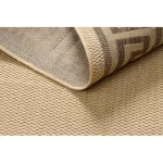 Covor țesut din sisal floorlux 20014 mais / coffee 80x150 cm